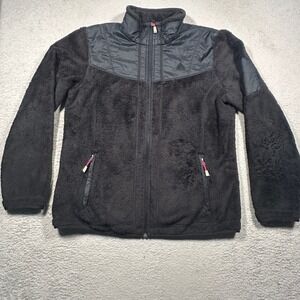 Vintage Nike ACG Fleece Jacket Womens L Black Sherpa Full Zip Y2K Gorpcore